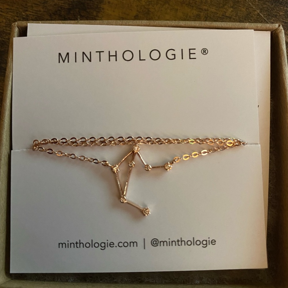 Minthologie Libra Star Constellation Rose Gold Necklace